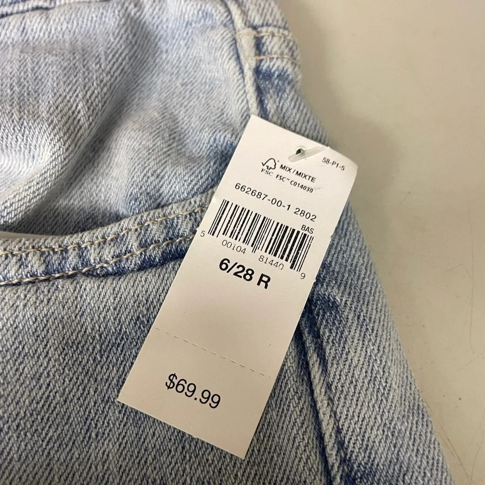 Gap denim women’s high rise wide leg jeans size 6/28 regular 100% cotton - Picture 5 of 10